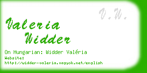 valeria widder business card